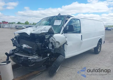 2021 Chevrolet Express Cargo Rwd 3500 Extended Wheelbase Wt from USA, damaged, VIN 1GCZGHF72M1164128